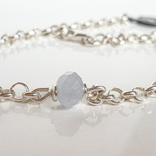 Load image into Gallery viewer, Link Chain Aquamarine Stone Bracelet for Women's 2023
