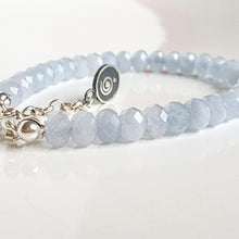Load image into Gallery viewer, Aquamarine A+ Delicate Silver 925 Bracelet for Women "Stone of Faith"