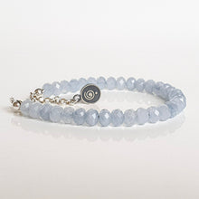 Load image into Gallery viewer, Aquamarine A+ Delicate Silver 925 Bracelet for Women "Stone of Faith"