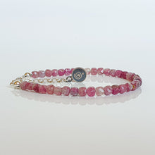 Load image into Gallery viewer, Set of Purple Tourmaline A+ Silver 925 Necklace and Bracelet "Harmony" - Petit Secret