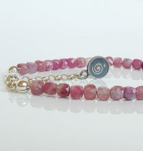 Load image into Gallery viewer, Set of Purple Tourmaline A+ Silver 925 Necklace and Bracelet "Harmony" - Petit Secret