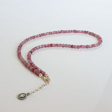 Load image into Gallery viewer, Set of Purple Tourmaline A+ Silver 925 Necklace and Bracelet "Harmony" - Petit Secret