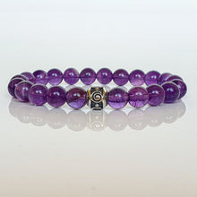 Load image into Gallery viewer, Amethyst A+ Silver Bracelet "Magic of The Universe"
