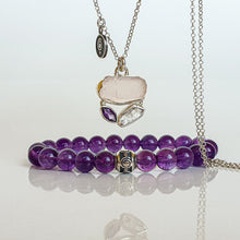 Load image into Gallery viewer, Amethyst A+ Silver Bracelet "Magic of The Universe"