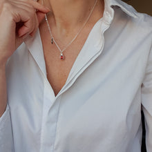 Load image into Gallery viewer, Elegant Red Garnet Silver 925 Necklace Pendant "Vitality"