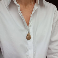 Load image into Gallery viewer, Petrified Wood AAA+ Long Necklace "Balance"