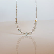 Load image into Gallery viewer, Set of Topaz Silver Necklace and Bracelet for Women "Wind of Change"