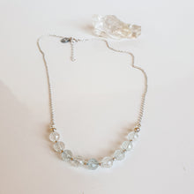 Load image into Gallery viewer, Set of Topaz Silver Necklace and Bracelet for Women "Wind of Change"