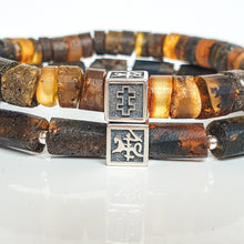Load image into Gallery viewer, Amber Silver 925 Bracelet - Vytis - "Sun Stories"