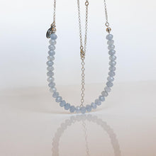 Load image into Gallery viewer, Aquamarine A+ Silver Necklace for Women "Stone of Faith"