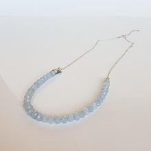 Load image into Gallery viewer, Aquamarine A+ Silver Necklace for Women "Stone of Faith"