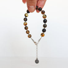 Load image into Gallery viewer, Amber Adjustable Silver 925 Bracelet for Women 8 mm "Sun Stories"