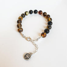 Load image into Gallery viewer, Amber Adjustable Silver 925 Bracelet for Women 8 mm "Sun Stories"