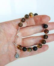 Load image into Gallery viewer, Amber Adjustable Silver 925 Bracelet for Women 8 mm "Sun Stories"