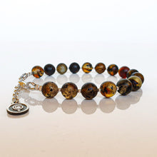 Load image into Gallery viewer, Amber Adjustable Silver 925 Bracelet for Women 8 mm "Sun Stories"