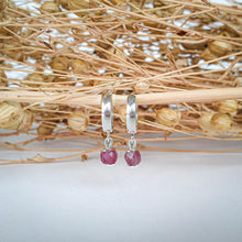 Load image into Gallery viewer, Elegant Silver 925 Earrings with Purple Tourmaline "Harmony"