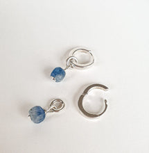 Load image into Gallery viewer, Elegant Silver 925 Earrings "Elevation" with A+ grade Kyanite from Brasil