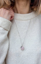 Load image into Gallery viewer, Pink Quartz from Madagascar Silver Pendant "Tenderness"