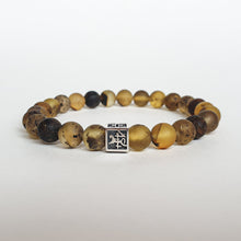 Load image into Gallery viewer, Amber Silver 925 Bracelet 8 mm - Vytis - "Sun Stories"