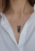 Load image into Gallery viewer, 15 mln years Moldavite Silver 925 Pendant with chain "Stone of greatness"