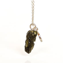 Load image into Gallery viewer, Moldavite Silver 925 Pendant with Chain "Stone of Greatness"