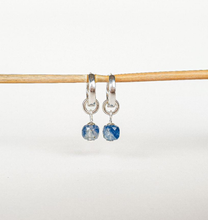 Load image into Gallery viewer, Elegant Silver 925 Earrings "Elevation" with A+ grade Kyanite from Brasil