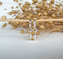 Load image into Gallery viewer, Elegant Silver Earrings with High Grade Light Blue Natural Topaz "Wind of Change"