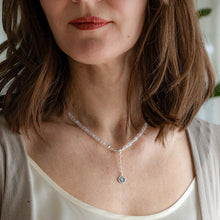 Load image into Gallery viewer, Set of Pink Quartz Delicate Silver 925 Necklace  and Bracelet "Tenderness" - Petit Secret