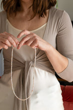 Load image into Gallery viewer, Set of Pink Opal Delicate Silver Necklace and Bracelet for Women "Self Love"