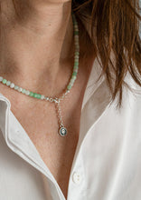 Load image into Gallery viewer, Chrysoprase Necklace for Women with Silver 925 "Gentle Harmony" - Petit Secret