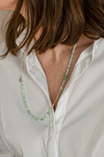 Load image into Gallery viewer, Set of Chrysoprase Bracelet and Necklace for Women with Silver 925 "Gentle Harmony" - Petit Secret
