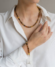 Load image into Gallery viewer, Baltic Amber Silver 925 Necklace for Women Honey Colour "Sun Stories"