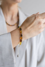 Load image into Gallery viewer, Baltic Amber Silver 925 Bracelet for Women Honey Colour "Sun Stories"