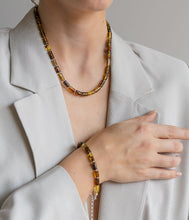 Load image into Gallery viewer, Baltic Amber Silver 925 Necklace for Women Honey Colour "Sun Stories"