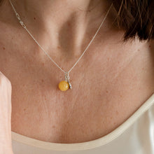 Load image into Gallery viewer, Luxury Light Baltic Amber and Sterling Silver 925 Pendant "Sun stories"
