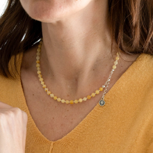Load image into Gallery viewer, Luxury Light Baltic Amber and Sterling Silver 925 Bracelet and Necklace Set "Sun stories"