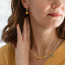 Load image into Gallery viewer, Luxury Light Baltic Amber and Sterling Silver 925 Earrings "Sun stories"