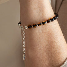 Load image into Gallery viewer, Natural Faceted Two-Tone Baltic Amber and Sterling Silver 925 Bracelet and Necklace Set