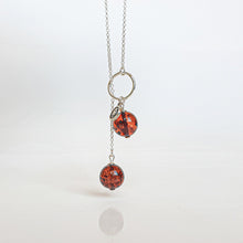 Load image into Gallery viewer, Baltic Amber Long Silver 925 Necklace for Women Cognac Colour "Sun Stories"