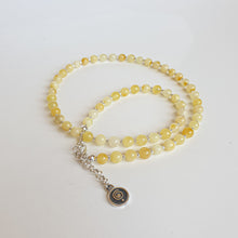 Load image into Gallery viewer, Luxury Light Baltic Amber and Sterling Silver 925 Bracelet and Necklace Set "Sun stories"
