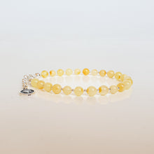 Load image into Gallery viewer, Luxury Light Baltic Amber and Sterling Silver 925 Bracelet and Necklace Set "Sun stories"