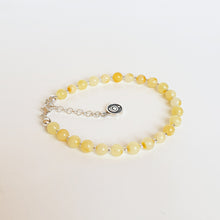 Load image into Gallery viewer, Luxury Light Baltic Amber and Sterling Silver 925 Bracelet and Necklace Set "Sun stories"