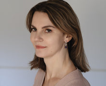 Load image into Gallery viewer, Silver Earrings with A+ grade Amethyst "Magic of The Universe"