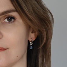 Load image into Gallery viewer, Elegant Silver 925 Earrings "Elevation" with A+ grade Kyanite from Brasil