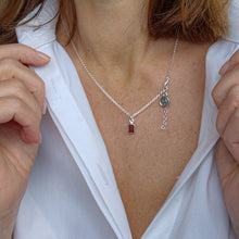 Load image into Gallery viewer, Elegant Red Garnet Silver 925 Necklace Pendant "Vitality"