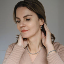 Load image into Gallery viewer, Elegant Silver 925 Earrings with High Grade Labradorite "The Guardian"