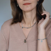 Load image into Gallery viewer, Woman wearing a necklace and bracelet with a neutral background