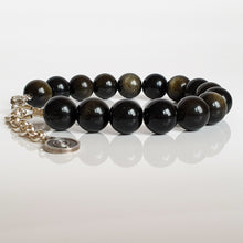 Load image into Gallery viewer, Golden Obsidian Bracelet for Women "Inner Strength"
