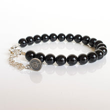 Load image into Gallery viewer, Black Tourmaline Silver 925 Bracelet for Women "Harmony"