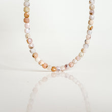 Load image into Gallery viewer, Set of Pink Opal Delicate Silver Necklace and Bracelet for Women "Self Love"